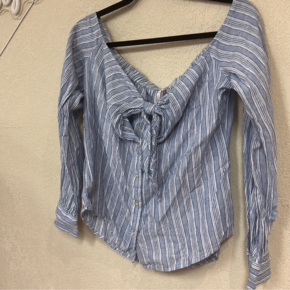 Free People womans Hello There Beautiful off shoulder top - Picture 6 of 8